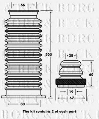 BORG & BECK bpk7062 -